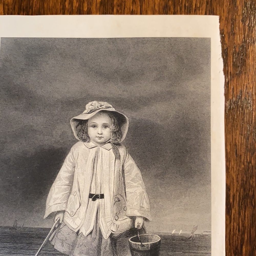 Little Tot 9" x 6" Antique Engraving/Print - Picture 7 of 7